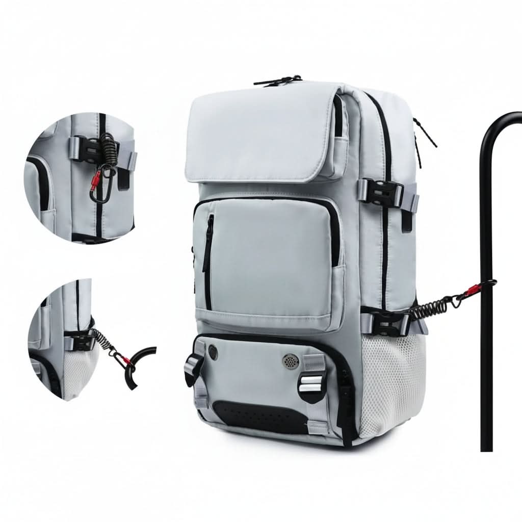 Large Water-Resistant Travel Backpack with USB Charging Port | 10 Colors