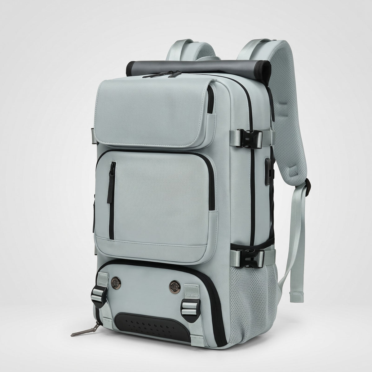 Large Water-Resistant Travel Backpack with USB Charging Port | 10 Colors