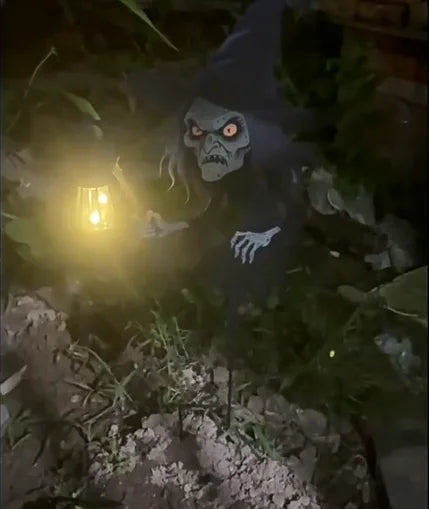 LED Halloween Witch Yard Decoration