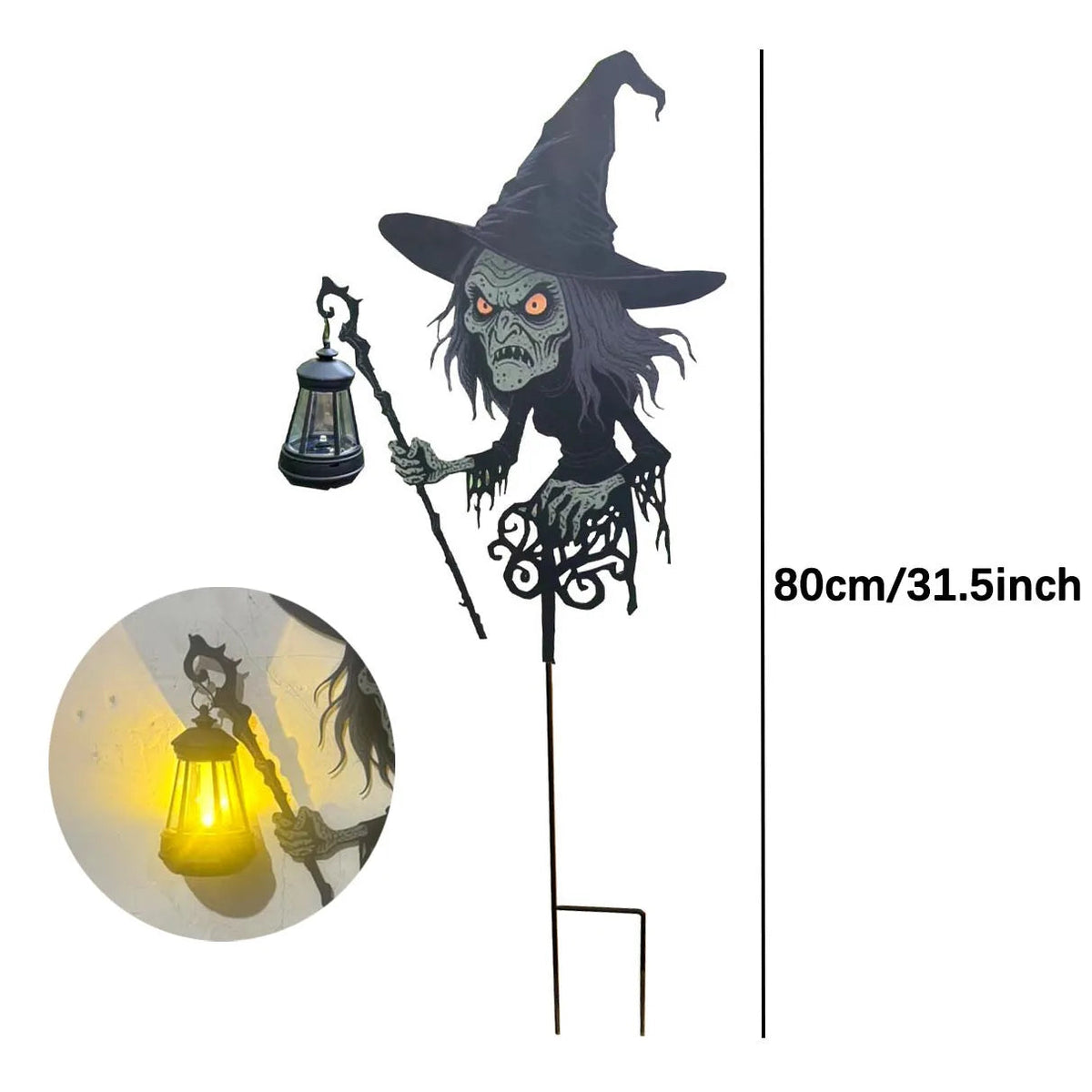 LED Halloween Witch Yard Decoration