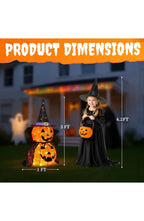 Lighted Halloween Pumpkin Set of 2 | 3 Ft Tall with 176 Warm White LEDs Each, Hat and Cape | Collapsible Metal Frame, No Tools