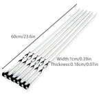 BBQ Skewers Set of 6, Long Handle Reusable Kabob Skewers, 23.6 in