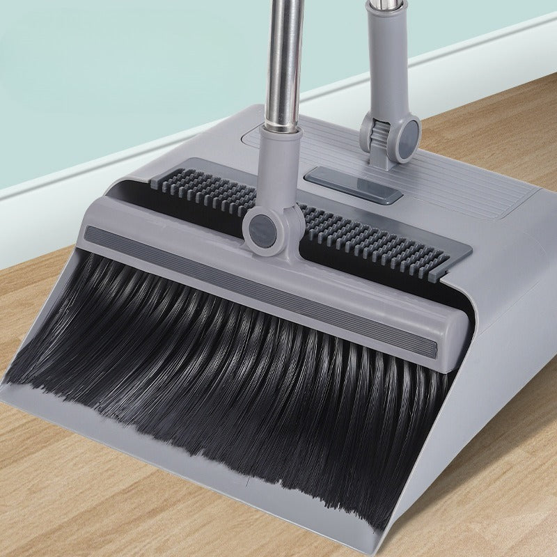 Long Handle Broom, Dustpan and Brush Set | Dense PVC Bristles