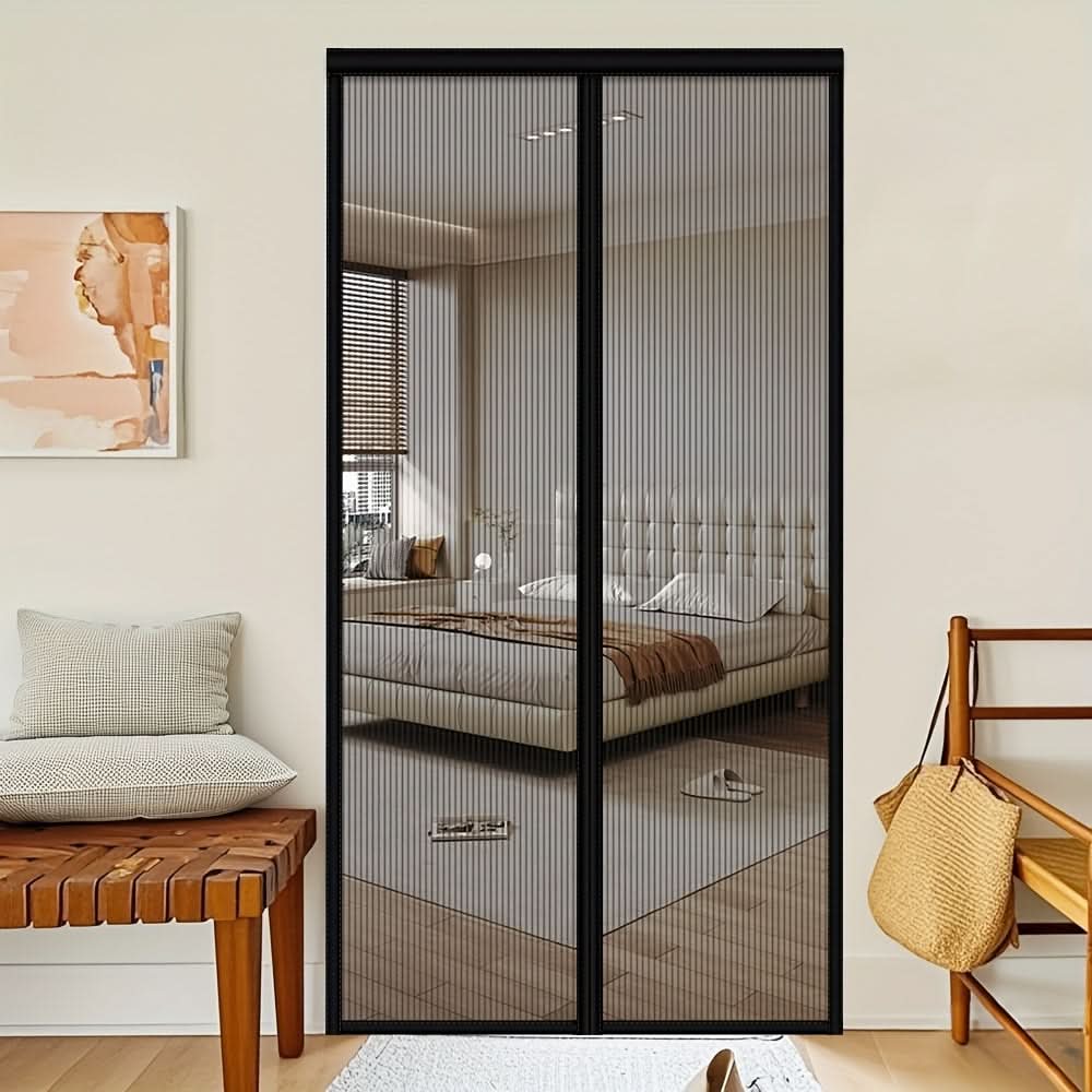 Magnetic Screen Door, Mesh Mosquito Net Curtain, Self-Closing – 20 Sizes