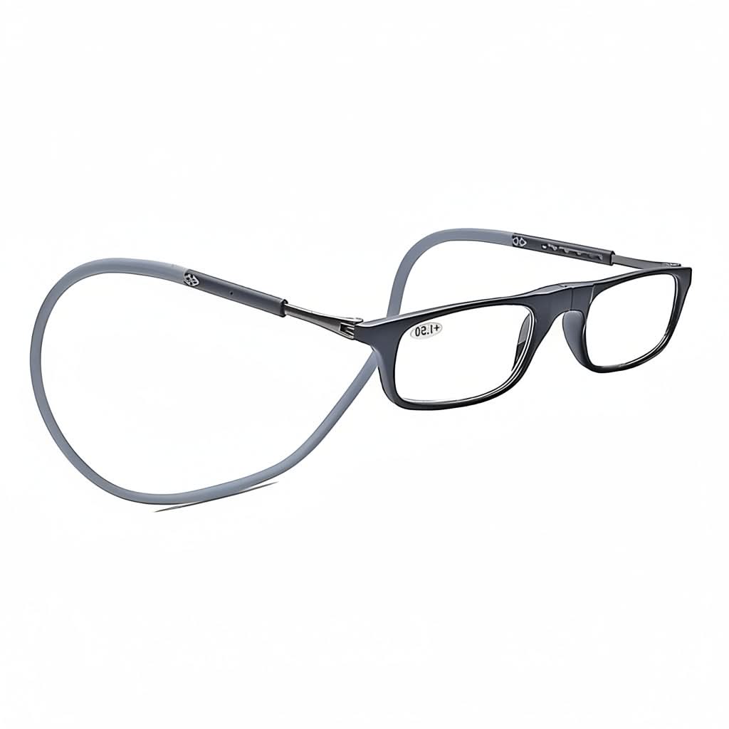 Magnetic Neck-Hanging Reading Glasses – Gray