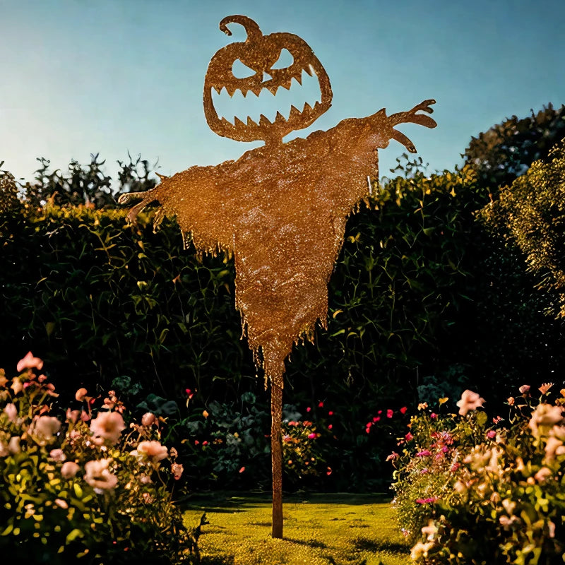Metal Scarecrow Halloween Yard Decoration
