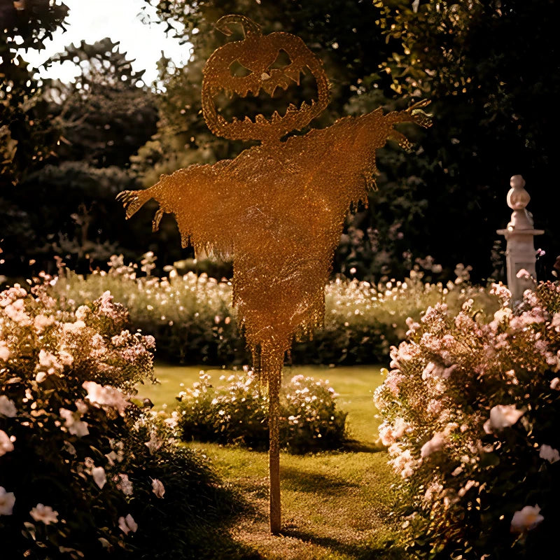 Metal Scarecrow Halloween Yard Decoration
