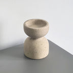 Natural Marble & Travertine Candle Holders | Small or Large