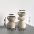 Natural Marble & Travertine Candle Holders | Small or Large