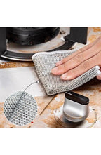 Non-Scratch Wire Dishcloth | Nylon Mesh Scrub Cloth That Rinses Clean and Dries Fast | For Dishes, Pots, Pans and Countertops