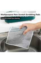 Non-Scratch Wire Dishcloth | Nylon Mesh Scrub Cloth That Rinses Clean and Dries Fast | For Dishes, Pots, Pans and Countertops