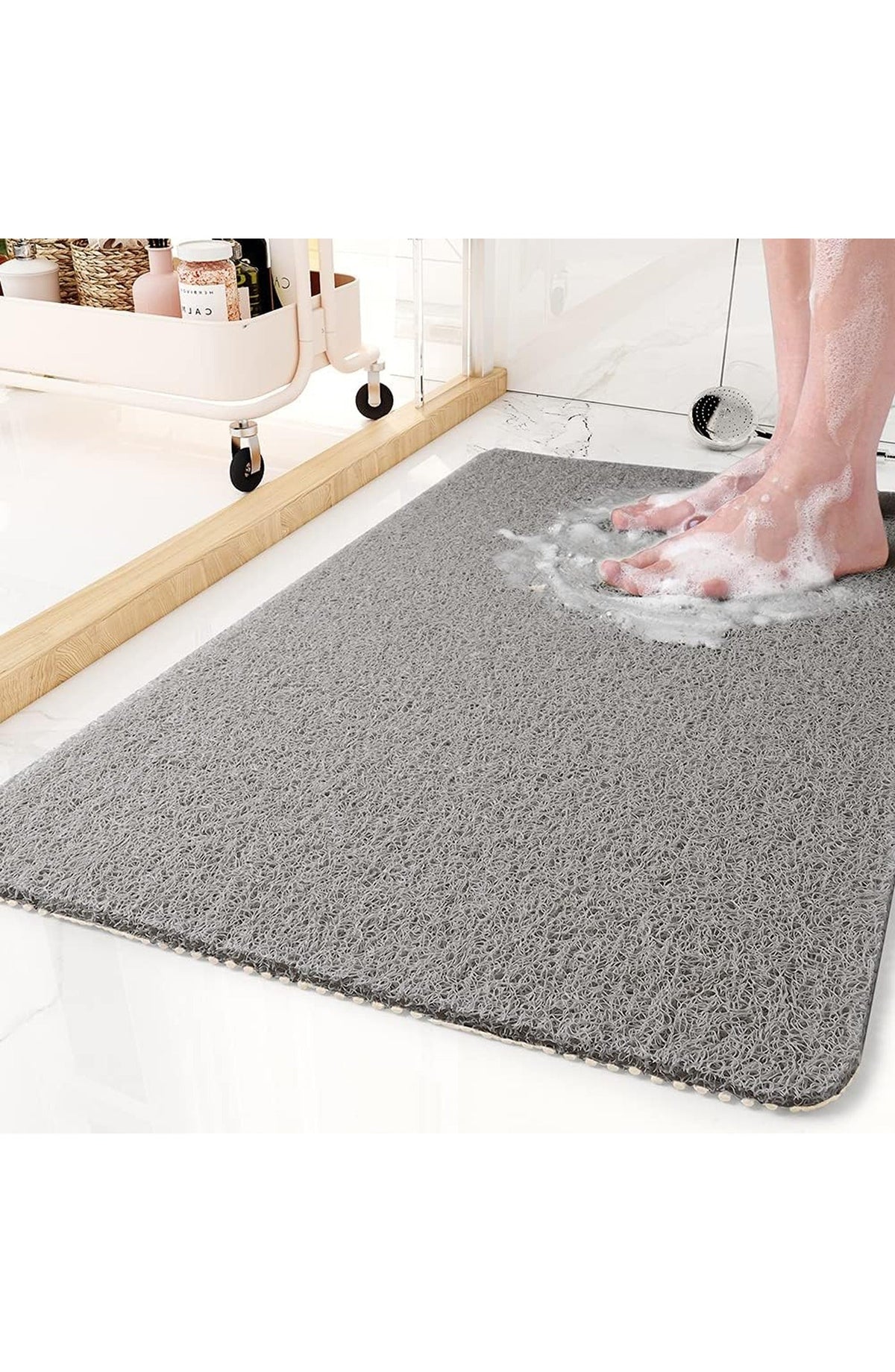 Non-Slip Shower Mat for Bath and Shower | Non-Slip Surface for Stable Footing on Wet Floors | Easy to Place and Remove | 3 Sizes
