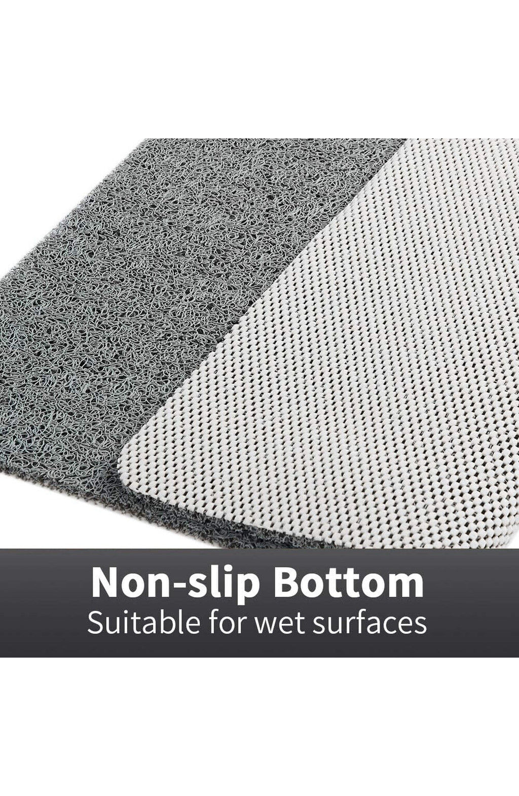 Non-Slip Shower Mat for Bath and Shower | Non-Slip Surface for Stable Footing on Wet Floors | Easy to Place and Remove | 3 Sizes