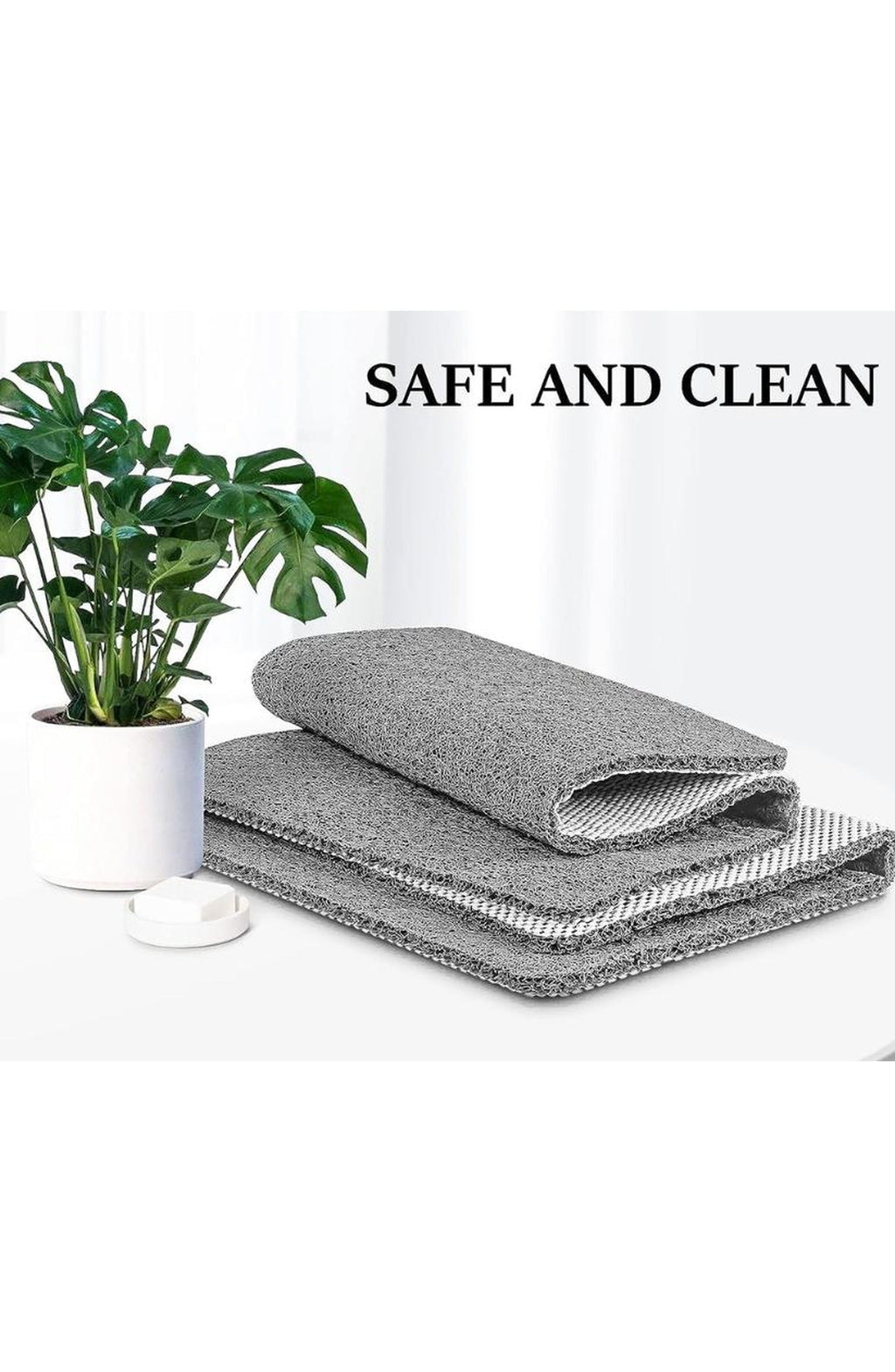 Non-Slip Shower Mat for Bath and Shower | Non-Slip Surface for Stable Footing on Wet Floors | Easy to Place and Remove | 3 Sizes