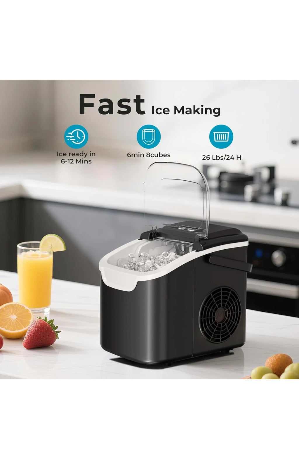 Portable Nugget Ice Maker for Countertops - view 3