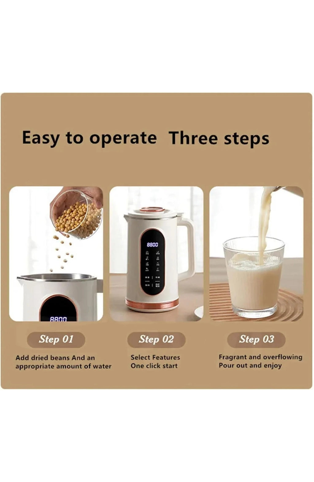 Nut Milk Maker Machine, Stainless Steel - view 6