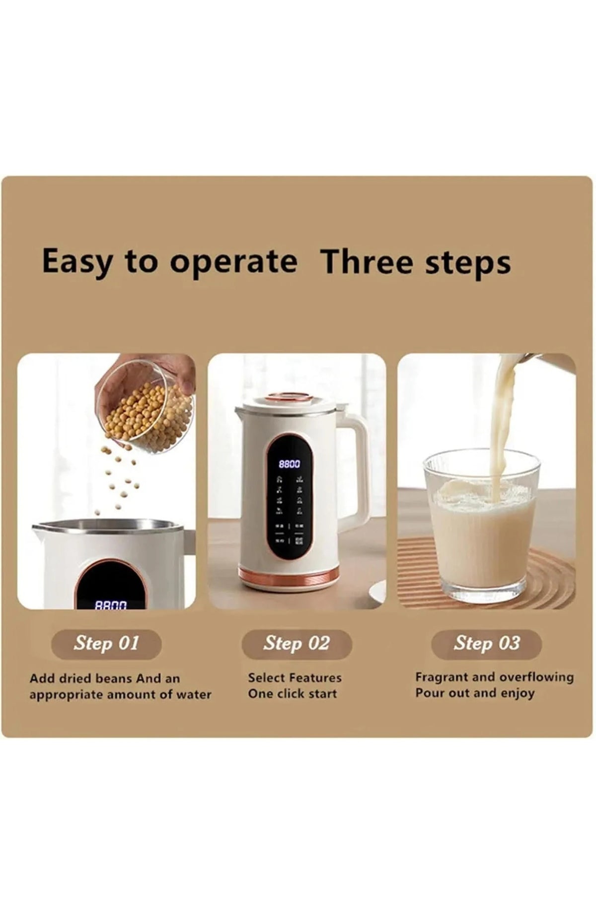 Nut Milk Maker Machine, Stainless Steel - view 6