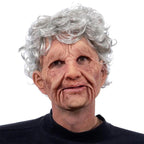 Old Man Halloween Mask, Full Face Latex Mask for Cosplay – 4 Styles