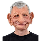 Old Man Halloween Mask, Full Face Latex Mask for Cosplay – 4 Styles