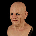 Old Man Halloween Mask, Full Face Latex Mask for Cosplay – 4 Styles