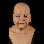 Old Man Halloween Mask, Full Face Latex Mask for Cosplay – 4 Styles