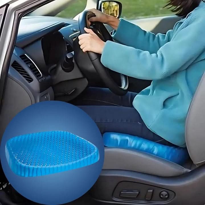 Orthopedic Memory Foam Gel Seat Cushion 17.7x15.7 In