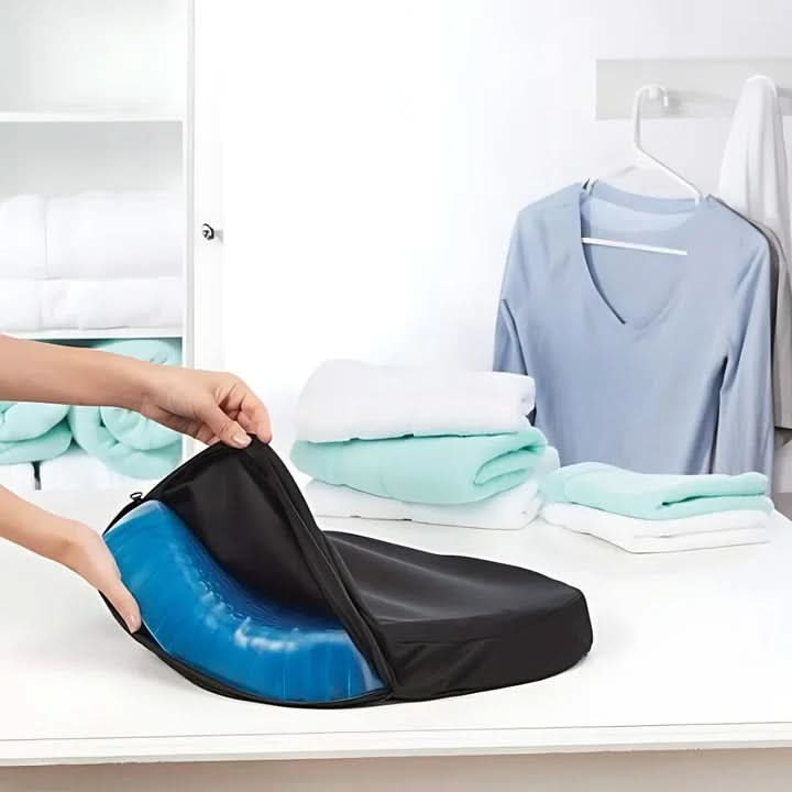 Orthopedic Memory Foam Gel Seat Cushion 17.7x15.7 In