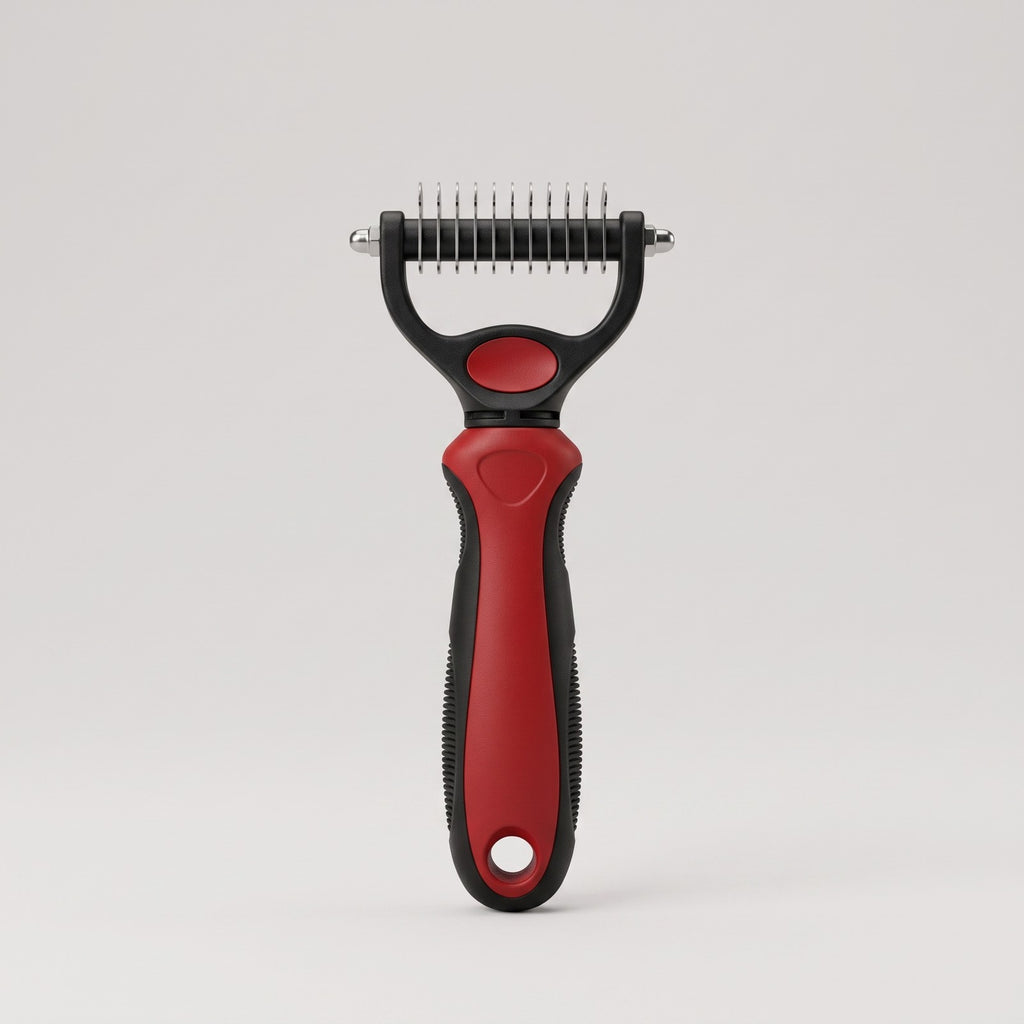 Pet Deshedding Brush - Fur Remover & Knot Cutter Comb
