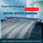 Clip-On Monitor Fan with LED Light Strip - view 7
