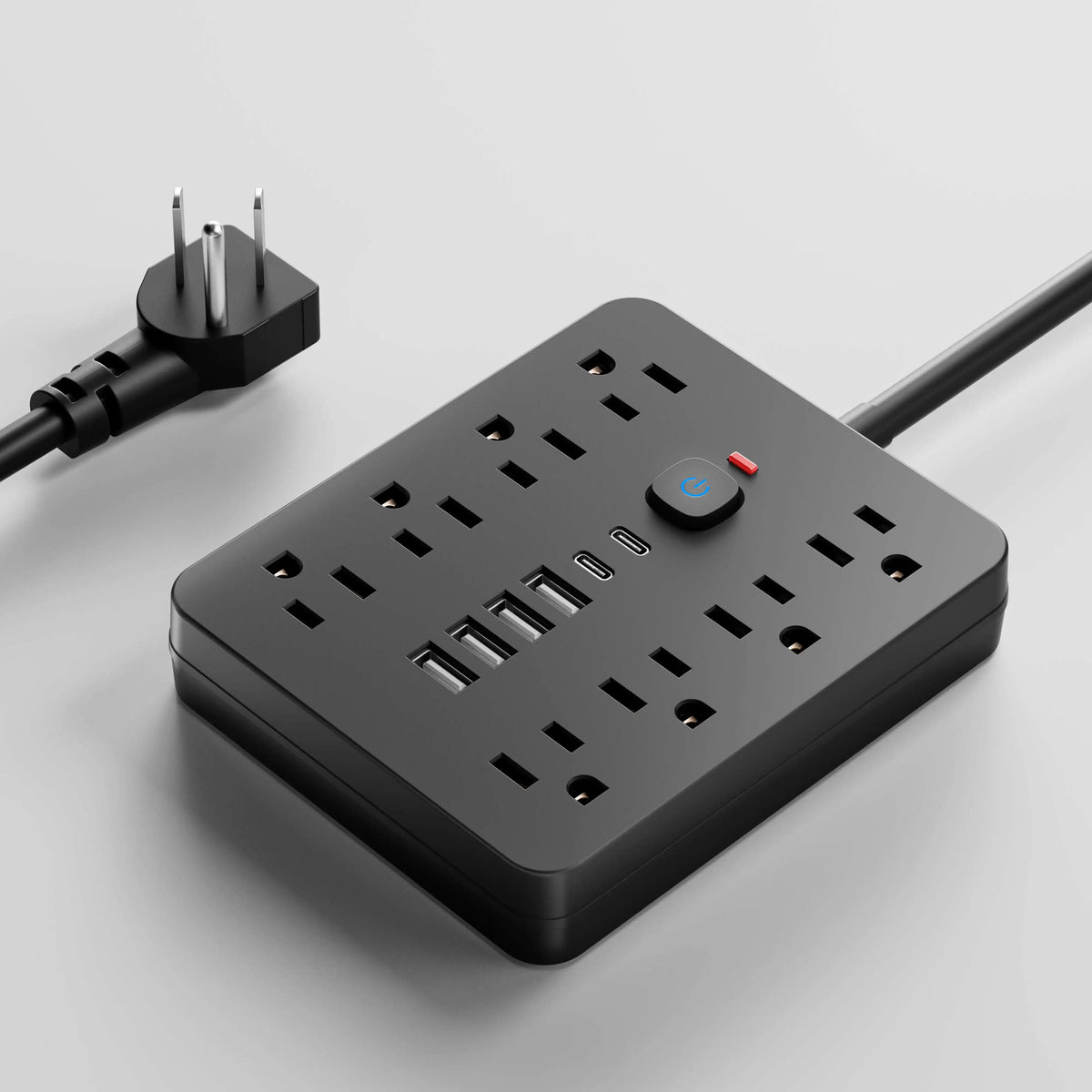 Power Strip with Surge Protector and 8 AC Outlets - view 10