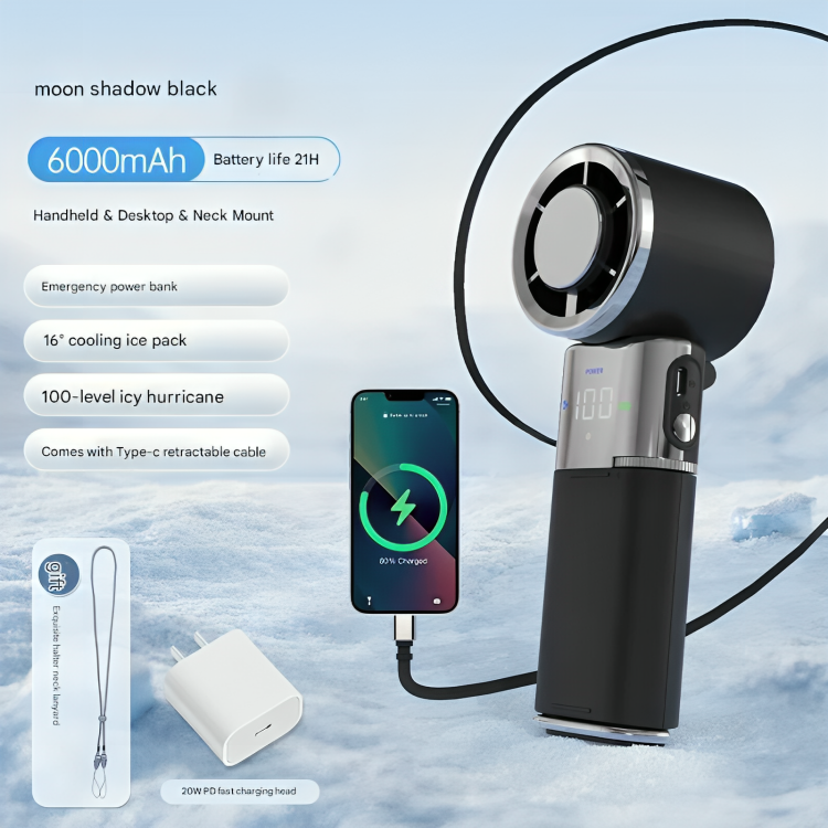 USB Rechargeable Power Bank Fan - view 6