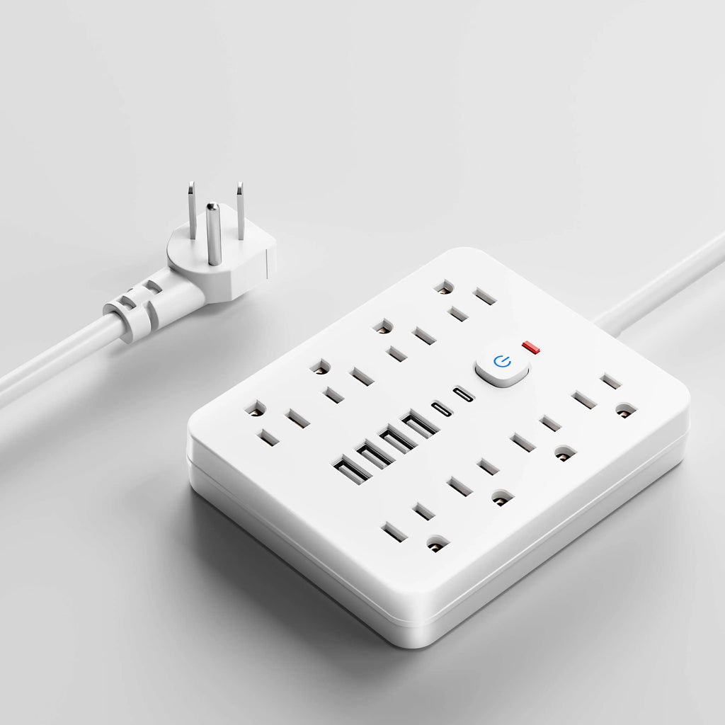 Power Strip with Surge Protector and 8 AC Outlets - view 9