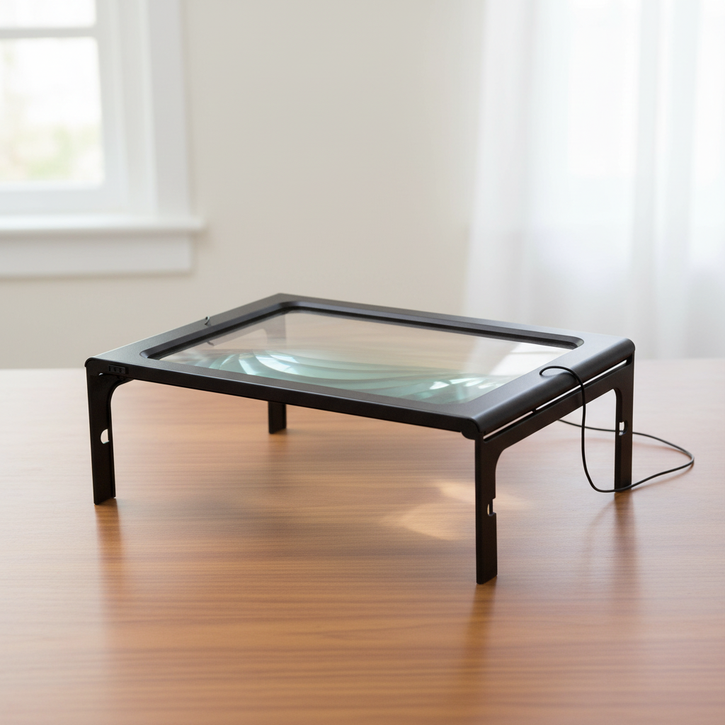 Portable 3x LED Lens Magnifier 10.6 x 8.1 In | 4 Built-In LED Lights