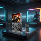 Portable Retro Handheld Gaming Console 3.5in HD Display – Black