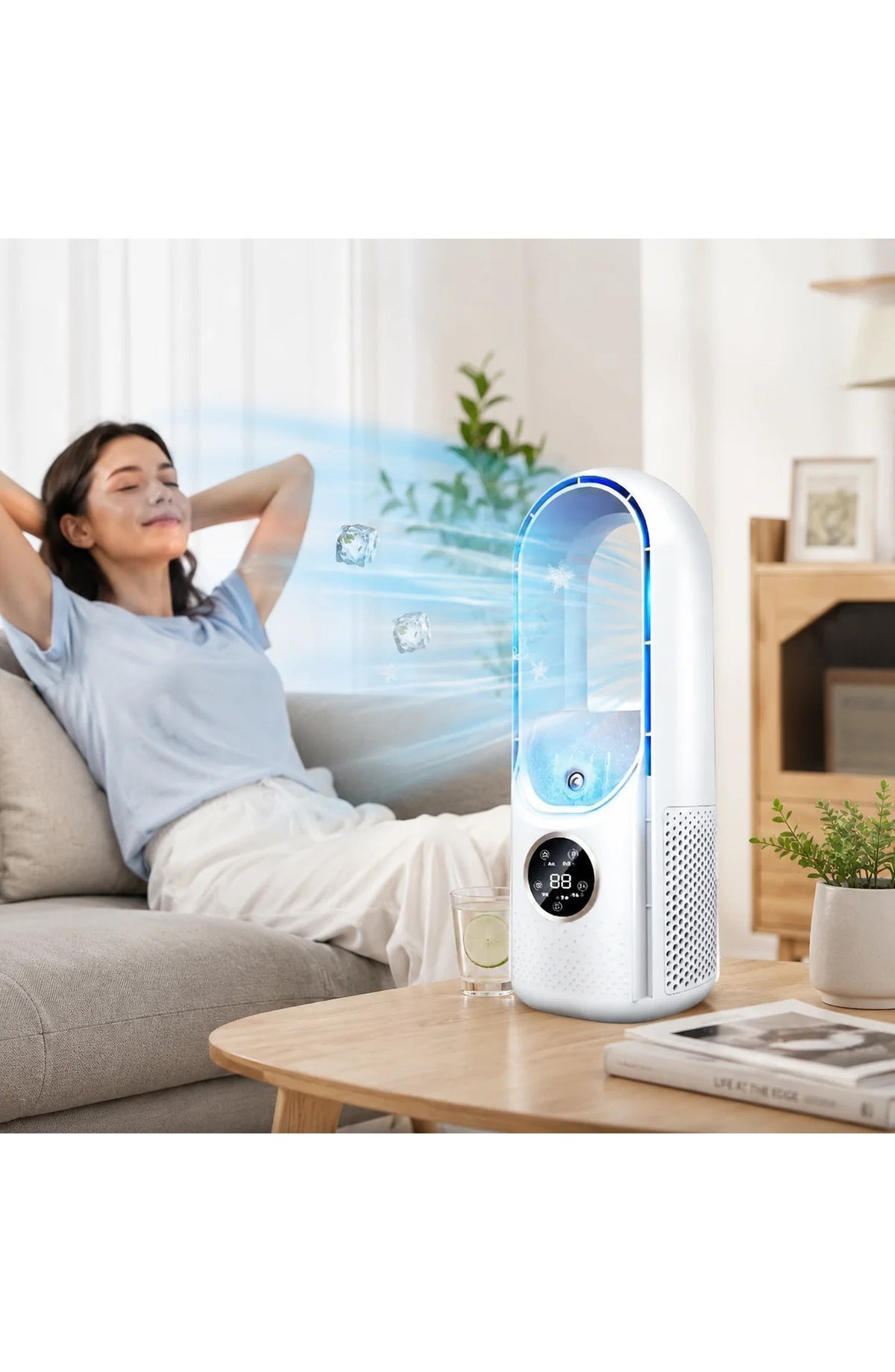 Portable AC Unit, Mini Bladeless Air Conditioner
