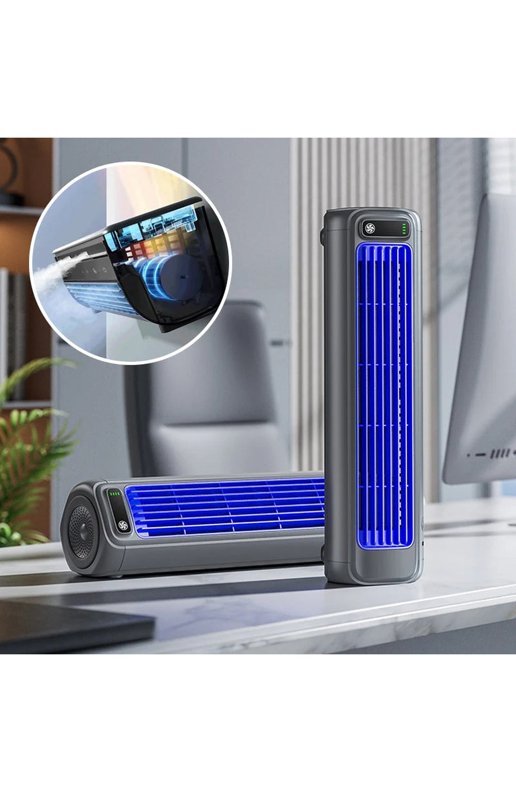 Portable AC Unit, Wall-Mountable Rechargeable