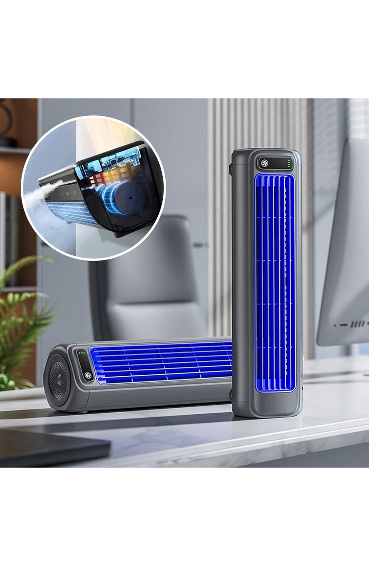 Portable AC Unit, Wall-Mountable Rechargeable