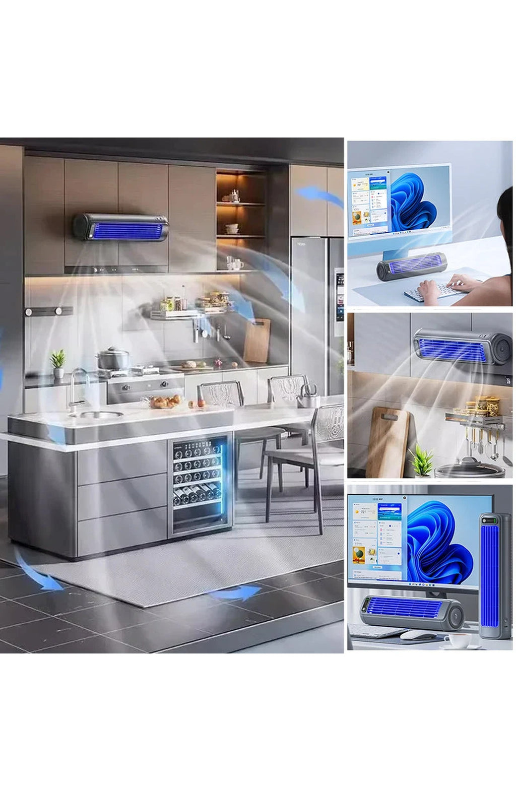 Portable AC Unit, Wall-Mountable Rechargeable - view 2