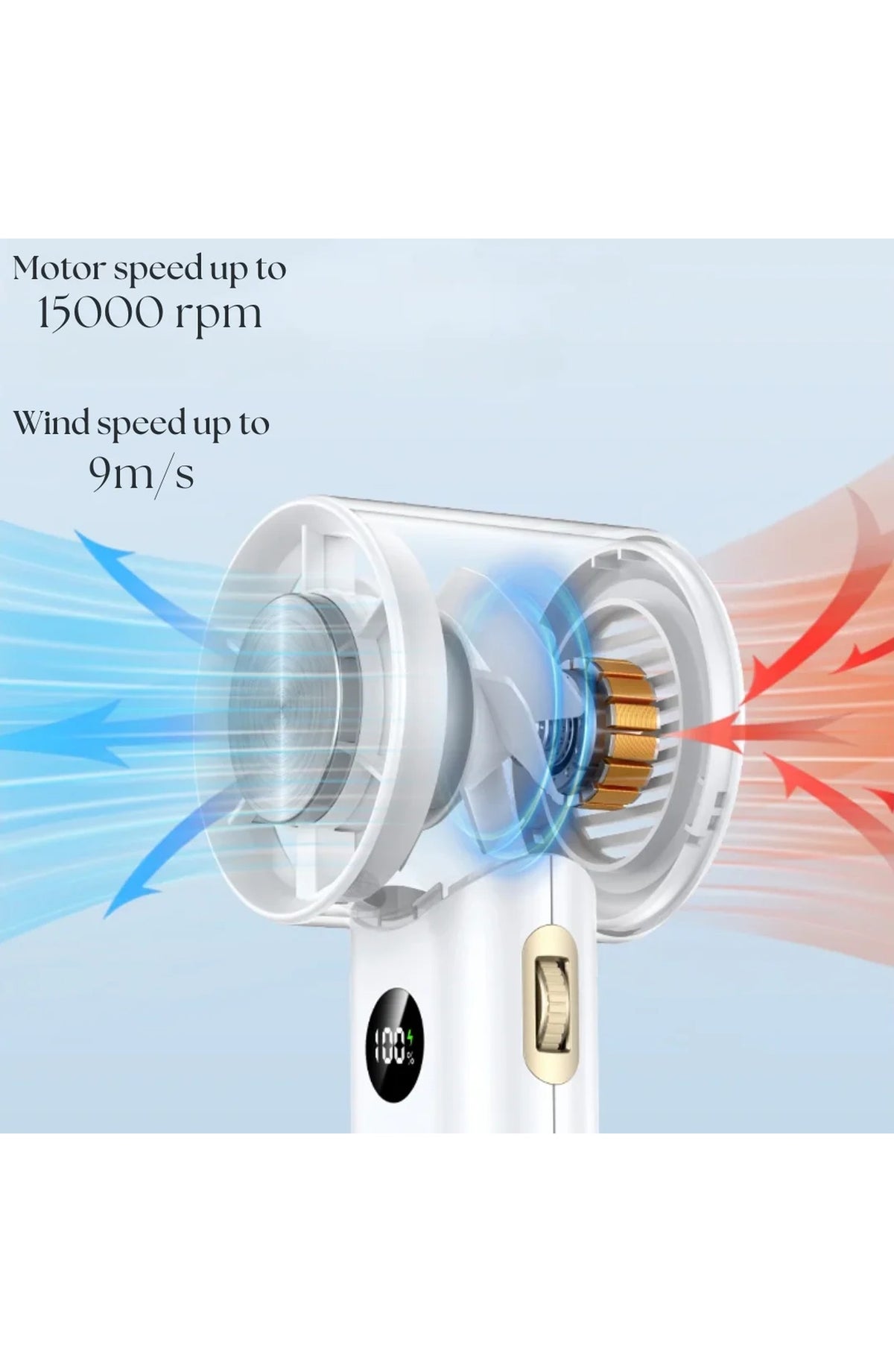 Portable Mini Fan Handheld Rechargeable - view 3