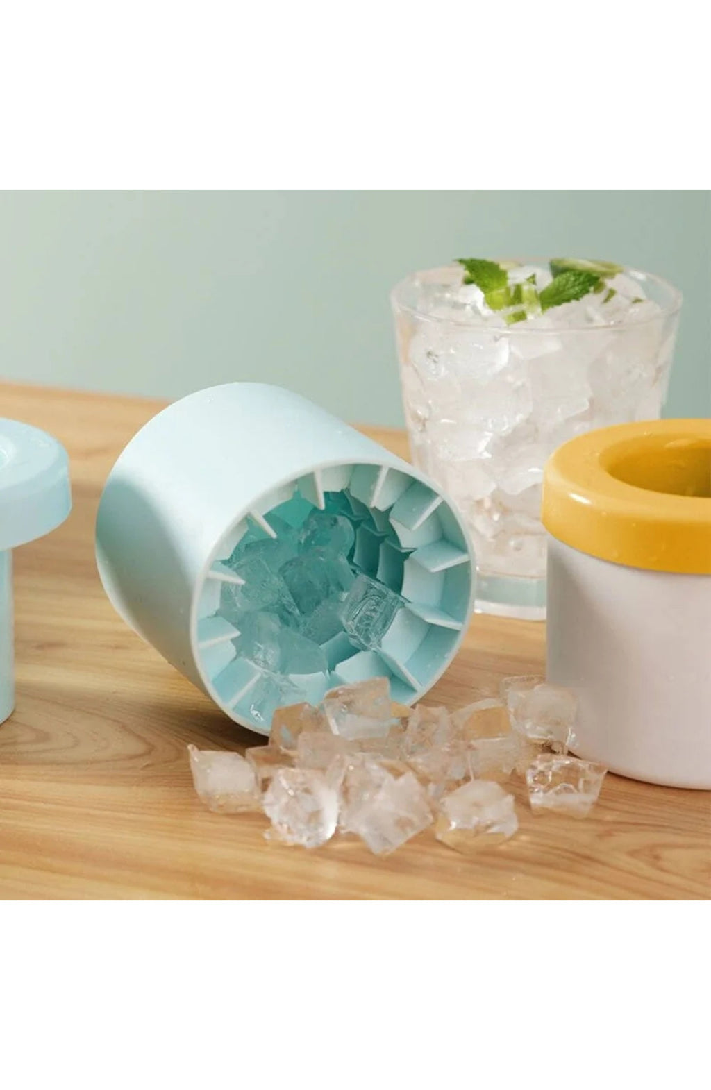Silicone Ice Cube Tray, Portable Ice Maker