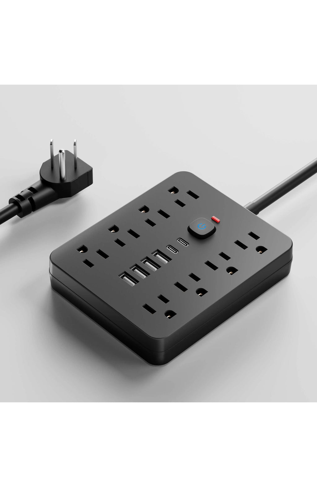 Power Strip with Surge Protector and 8 AC Outlets - view 2