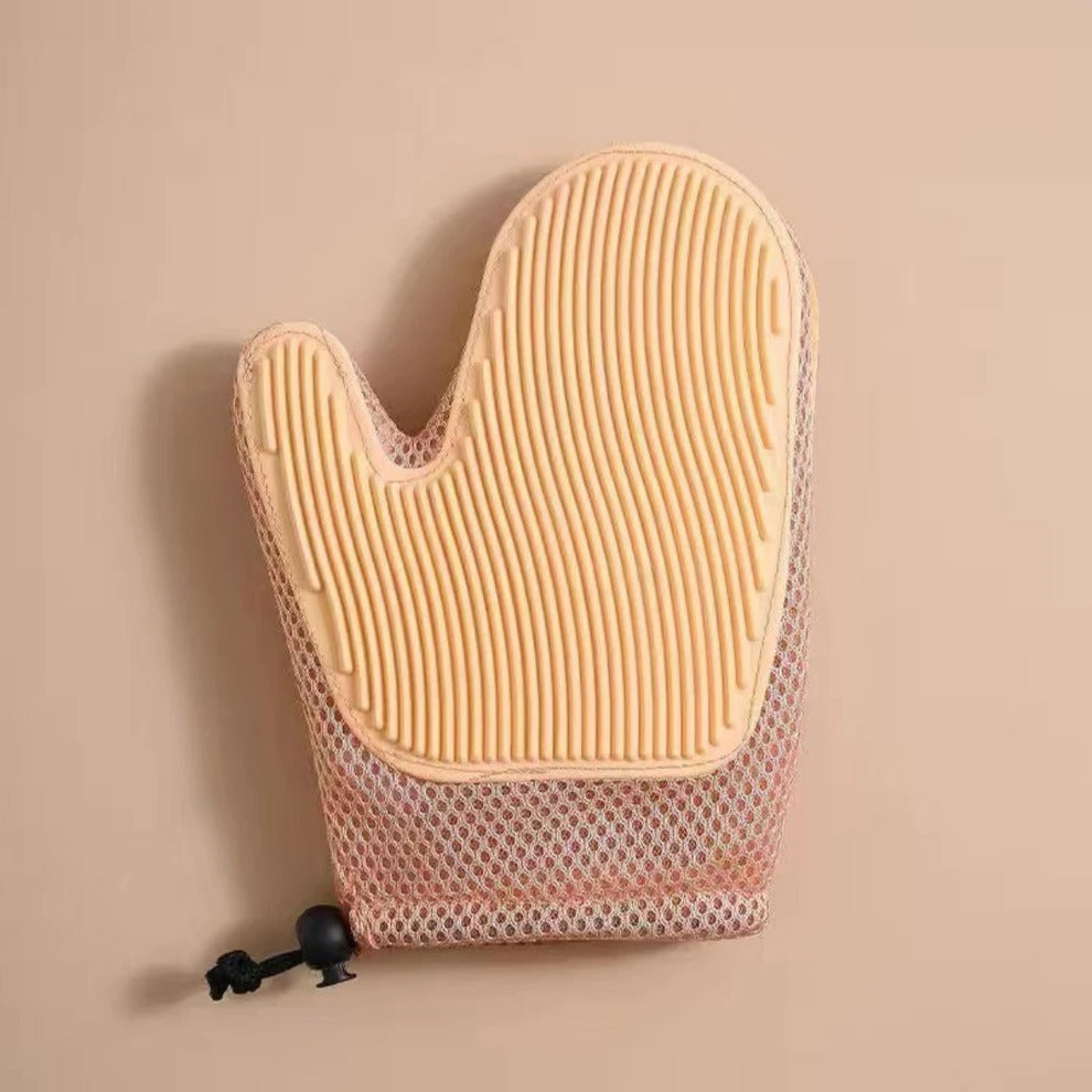 2-in-1 Cat Grooming Glove – Deshedding & Massage Brush