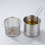 Deep Fryer Pot with Strainer Basket, 304 Stainless Steel – 1200 ml
