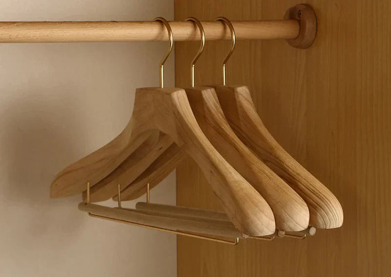 Camphor Wood Clothes Hangers - Wide Shoulder