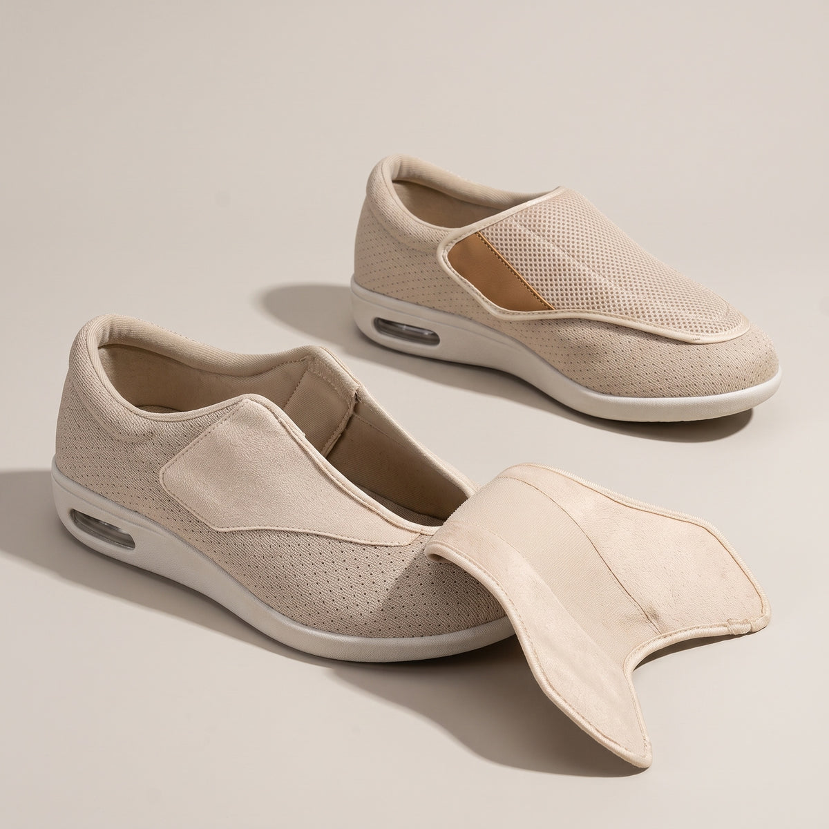 Extra Wide Fit Shoes, Zero Drop Sole, Adjustable Closure – 2 Colors