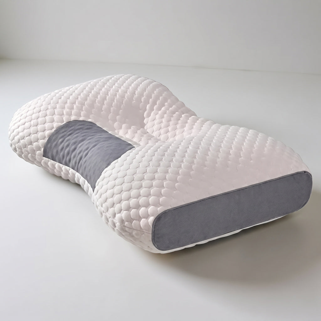Cervical Pillow for Neck Support, Contoured Ergonomic Shape – 4 Heights