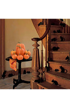 Realistic Fake Pumpkins, Set of 7 | Dense Foam with Plastic Stems and Smooth Paintable Finish | Decor for Fall and Halloween