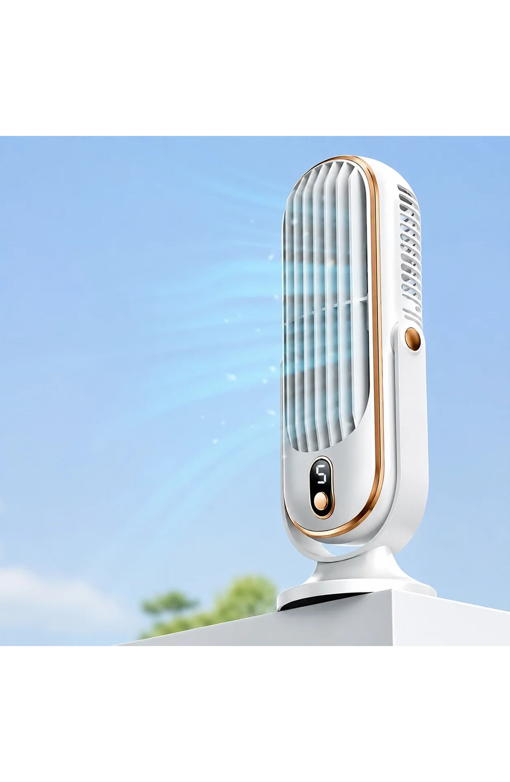 Rechargeable Handheld Fan with USB Charging - view 2