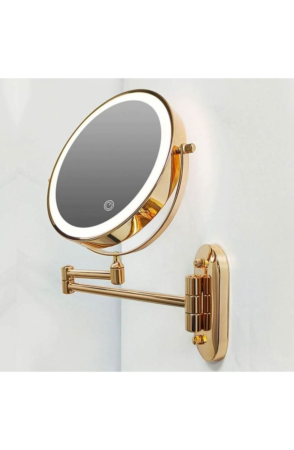 Rechargeable LED Makeup Mirror with 3X to 10X Magnification | Wall-Mounted and Cordless, Saves Counter Space | For the Bathroom