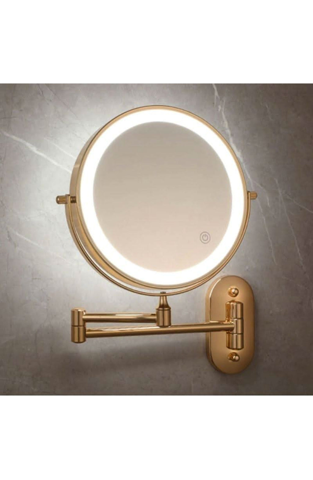 Rechargeable LED Makeup Mirror with 3X to 10X Magnification | Wall-Mounted and Cordless, Saves Counter Space | For the Bathroom